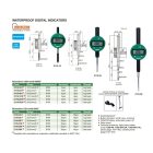 Digitális IP54 vízálló fogantyús hátú mérőóra 0-25.4/0.001 mm
