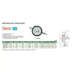 Lapos hátú precíziós, analóg mérőóra 0-2/0.001 mm