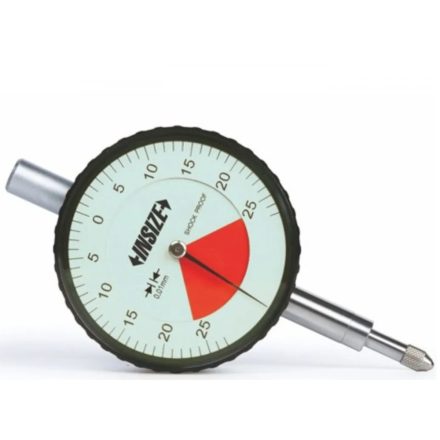 Fogantyús hátú, egy-körülfordulású analóg mérőóra 0-1/0.01 mm