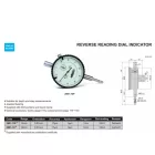 Lapos hátú mechanikus mérőóra, fordított irányú skálával 0-10/0.01 mm