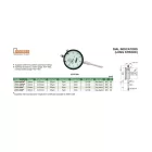 Lapos hátú analóg, nagy szabad löketű mérőóra 0-30/0.01 mm