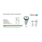 Szögtapintós mérőóra felső oldali skálával 0-0.8/0.01 mm