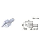 Golyós keményfém tapintó mérőórákhoz S1.5/7.3 mm