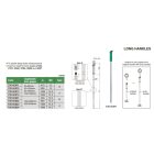 Furatmérőkhöz hosszabbító rúd, 160-450 mm tartományhoz, 14.5/1980 mm