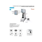 Rockwell és Szuper-Rockwell automatikus digitális keménységmérő