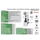 Manuális Rockwell és Szuper-Rockwell keménységmérő