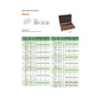 47 részes (A) acél mérőhasáb készlet, ISO 3650/2, 1.005-100 mm