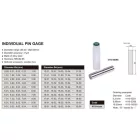 Egyedi acél mérőcsap, DIN 2276/1, 0.35 mm