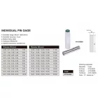 Egyedi acél mérőcsap, DIN 2276/1, 3.00 mm