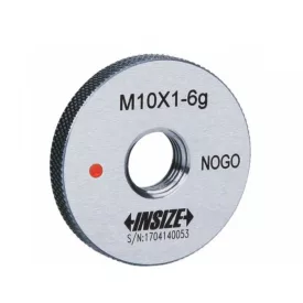   Nem megy oldali finommenetes gyűrűs menetidomszer, 6g, M6x0.5 mm