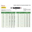 Metrikus, kétoldalú dugós idomszer, 6H, M4x0.7 mm