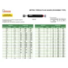 Metrikus, kétoldalú dugós idomszer készlet, 6H, M3-M12 mm