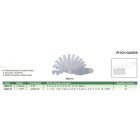 Metrikus menetsablon készlet, 12 lemez, 2-20 mm, Te 30°