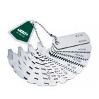 Fogaskerék fogprofil ellenőrző sablon készlet 20°, 5-12 mm