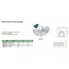 Fogaskerék fogprofil ellenőrző sablon készlet 20°, 0.35-4.5 mm