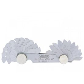   60°-os metrikus és 55°-os Whitworth menetsablon készlet 0.25-6.0 mm/4-62 TPI