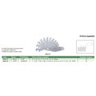 TPI menetsablon készlet, 16 lemez, 1-12 TPI, ACME 29°