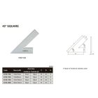 60°-os szögellenőrző 150x100 mm