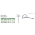 Szögmérő 0-180°, 150x200 mm