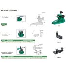 Belső mikrométer rögzítő, mikrométer állványhoz