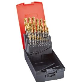 HSS - 130° - TiN bevonat ∅ 1-10,5 mm (24db)