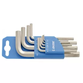 Imbuszkulcs-készlet, műanyag függesztőn-1.5-12/10