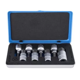   Imbusz (HX) csavarhúzófej-készlet, 1/2", fémdobozban-3/16"-3/4"/8