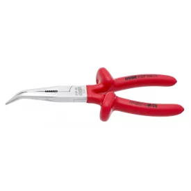   Szigetelt hajlított, félkerek csőrű fogó vágóéllel és markoló zónával-170