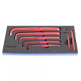   Szigetelt dugókulcsos csavarhúzó-készlet VDE TBI markolattal, SOS tálcában-5.5-13/6