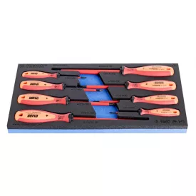   Szigetelt Phillips (PH) csavarhúzó-készlet VDE TBI markolattal, SOS tálcában-8