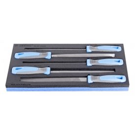 Reszelőkészlet, félsimító, SOS tálcában