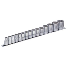 DUGÓKULCS KÉSZLET 1/2" - TARTÓSÍNEN