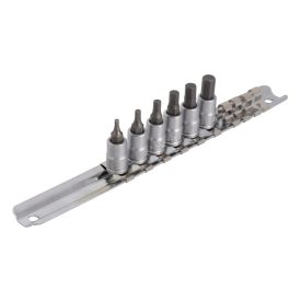   187HHXP6 (2,5-7 / 7) - imbusz csavarhúzófej-készlet, 1/4", tartósínen